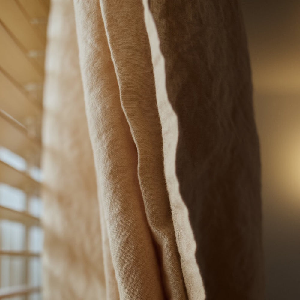 Customized linen cafe curtain 1 Panel Linen Sabby Chic Curtains Extra Long Curtain Natural Curtains Linen Window